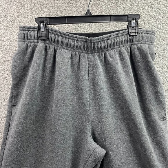 Reebok Adult Gray 2019 Tappered Jogger Gym Training Workout Sweatpants Mens XL - Picture 2 of 12